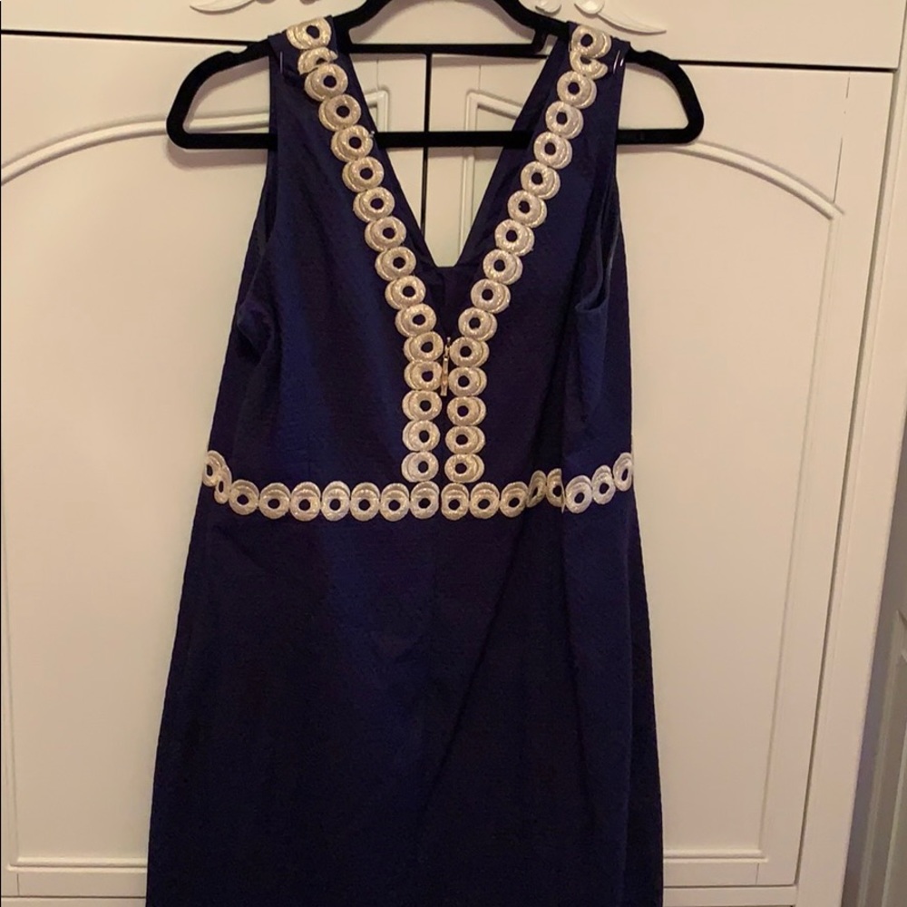 Navy Lilly Pulitzer dress - Picture 4 of 5
